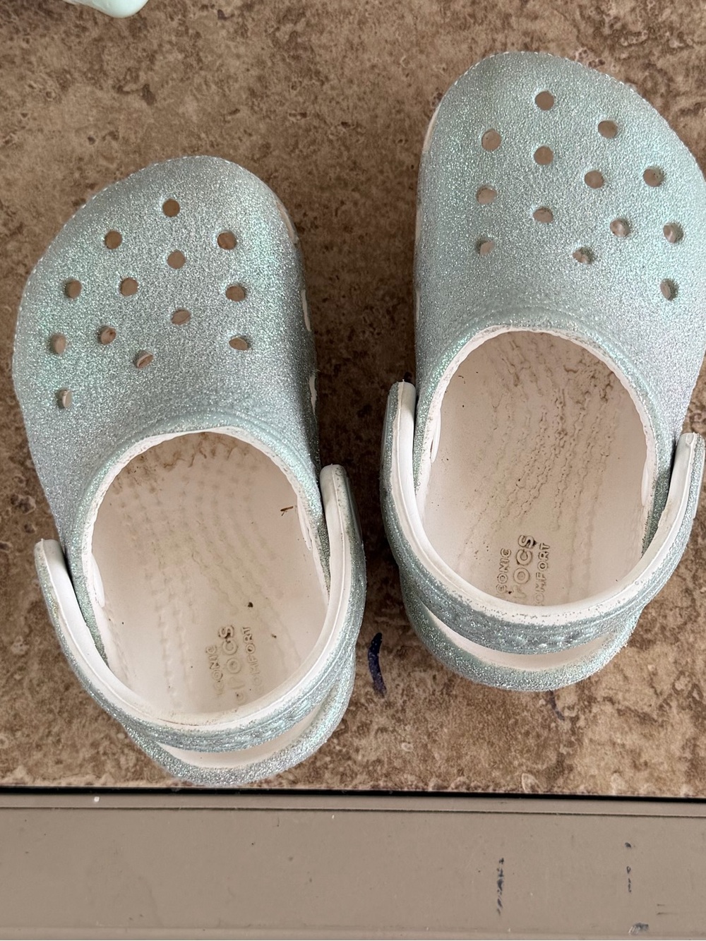 Kids Glitter Slip-On Croc